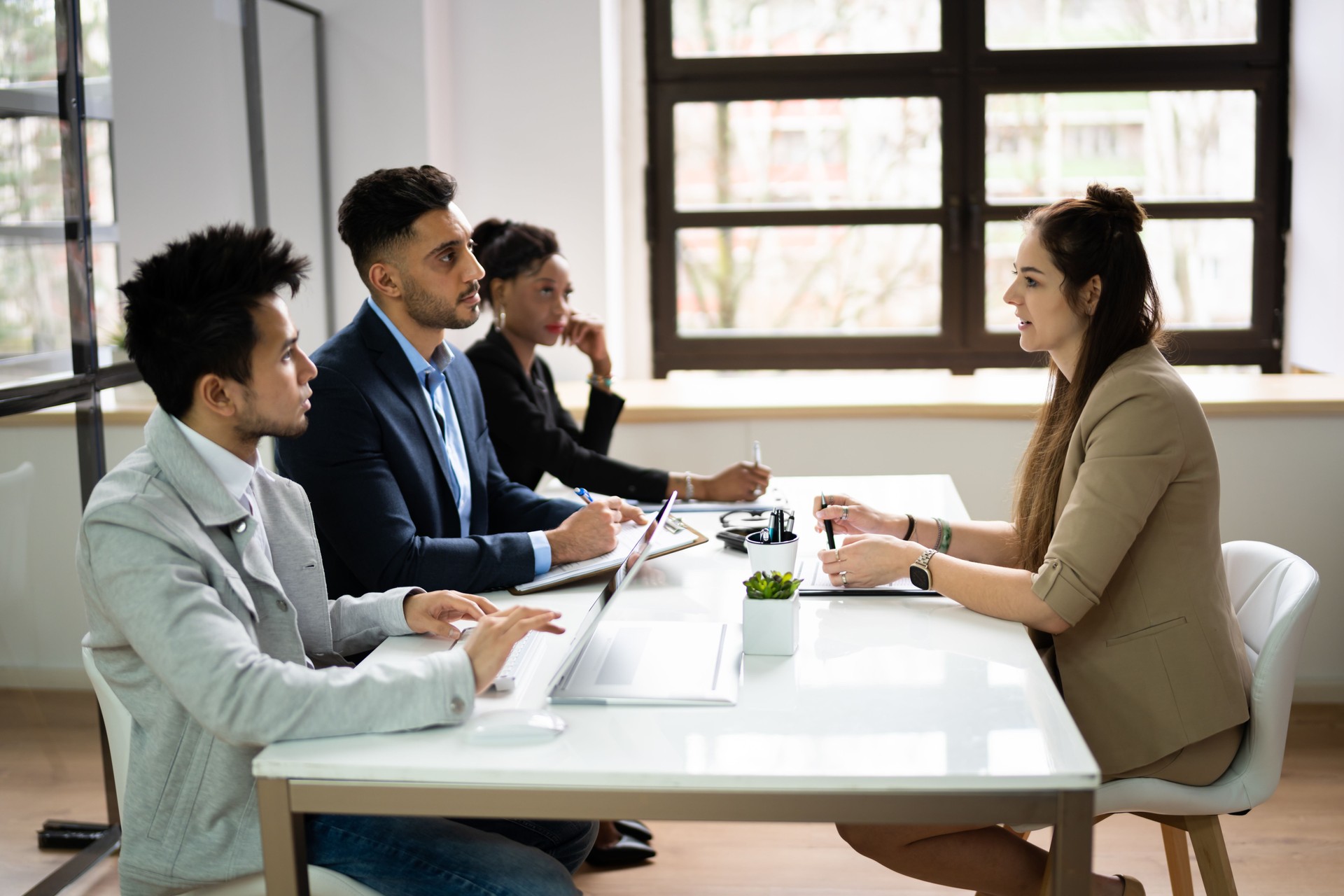 Group Job Employment Interview And Recruitment